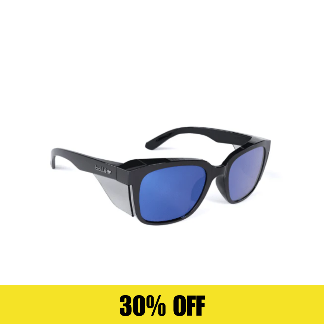 STKS Polarised Black Gloss Frame with Cobalt Mirror Lens - STK41N51A