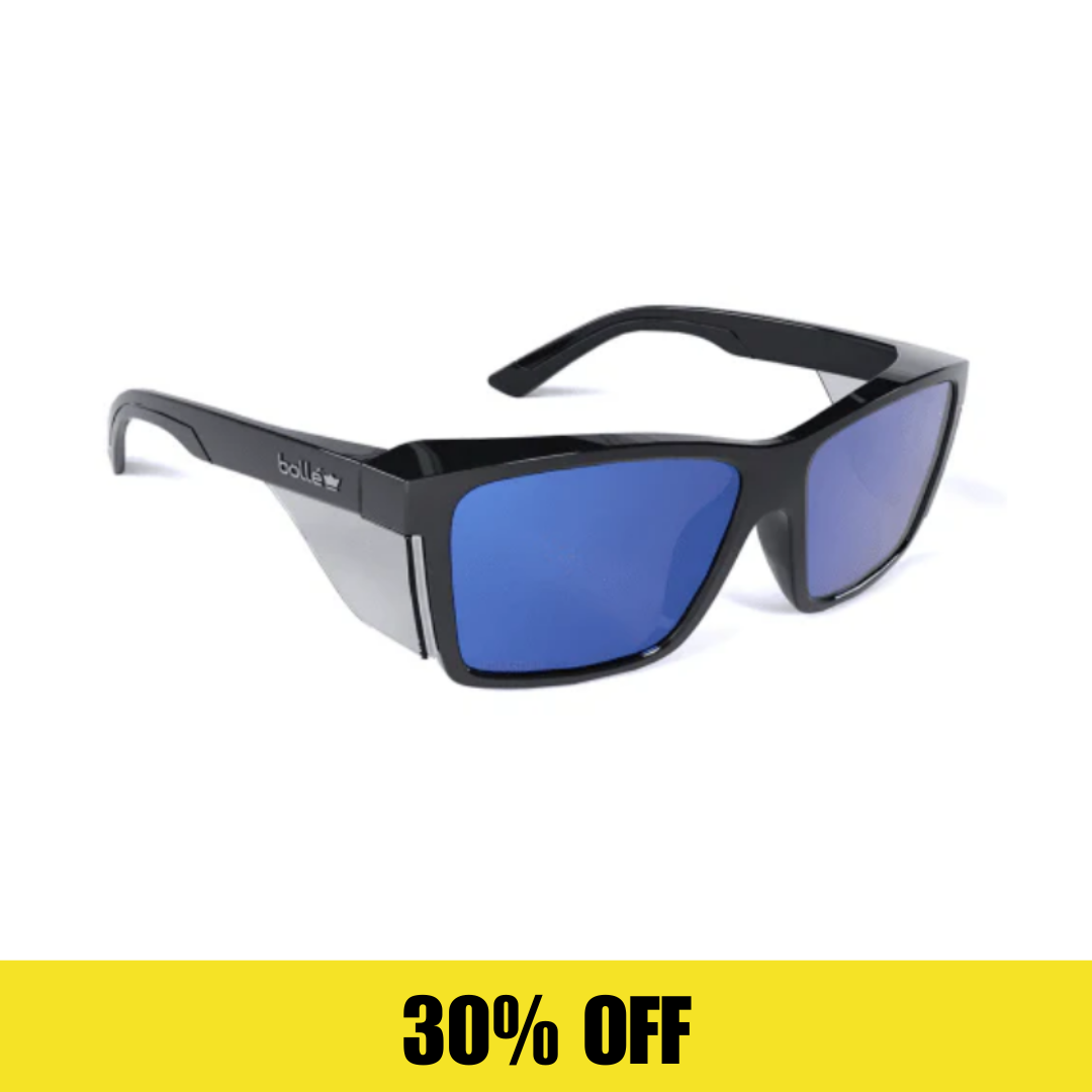 STKS Polarised Black Gloss Frame with Cobalt Mirror Lens - STK42N51A